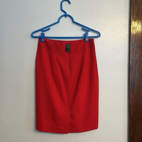 NWT The Limited Red Pencil Skirt - Size 0 - Picture 1 of 5